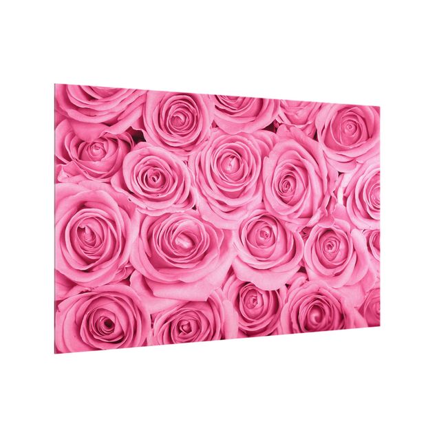 Painel antisalpicos Pink Roses