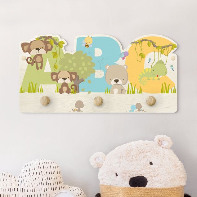 Decoração para quarto infantil ABC - Ape Bear Chameleon