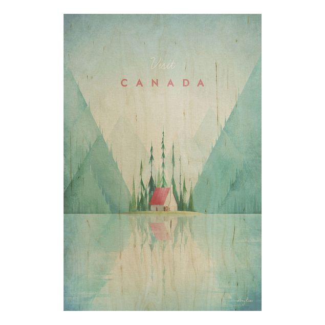 Quadros em madeira paisagens Travel Poster - Canada