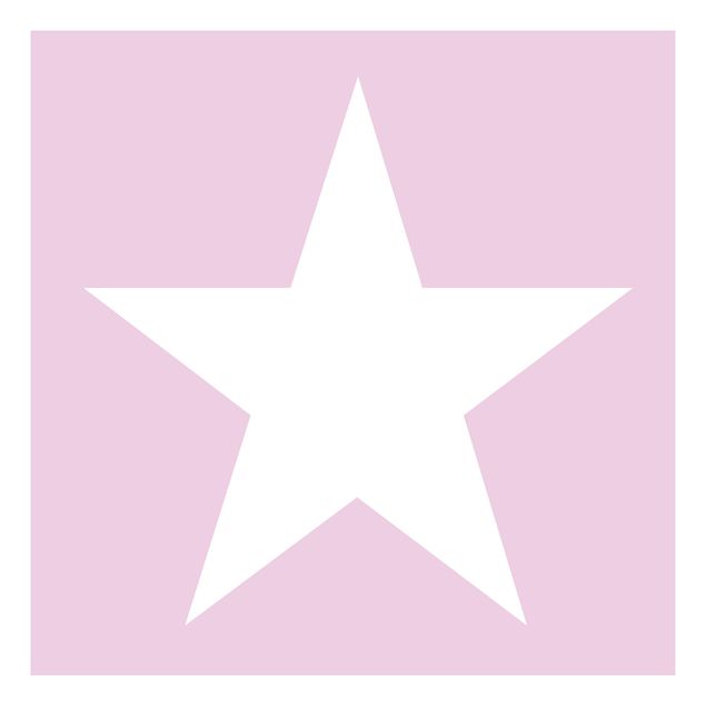 vinil autocolante para móveis Big White Stars on Pink