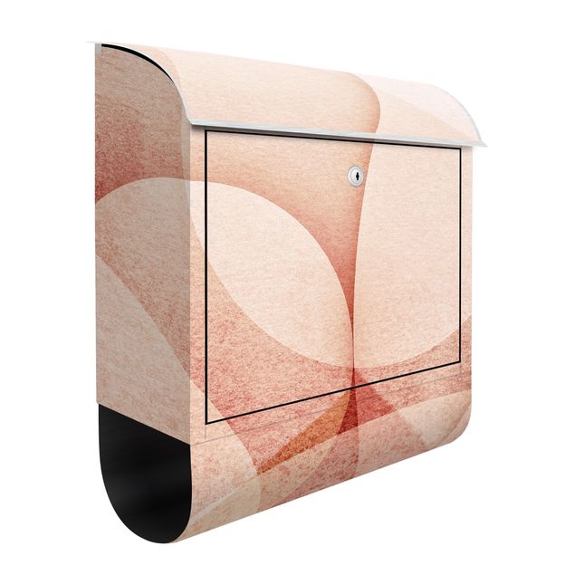 Caixas de correio em rosa Abstract Graphics In Peach-Colour