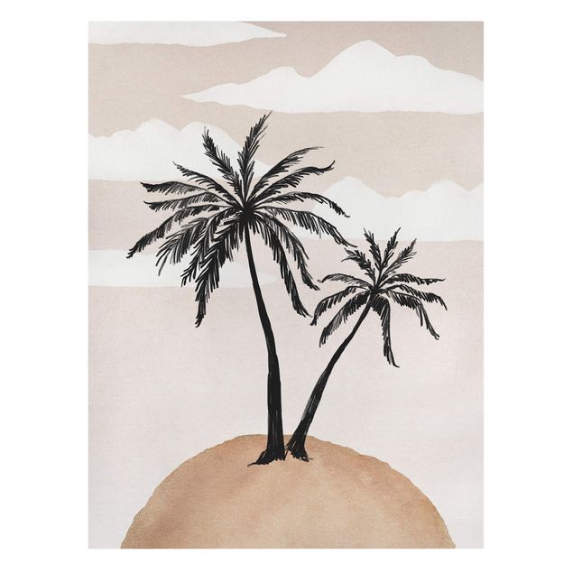 Quadros decorativos Abstract Island Of Palm Trees
