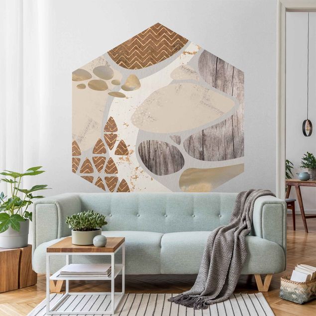 Papel de parede padrões Abstract Quarry Pastel Pattern