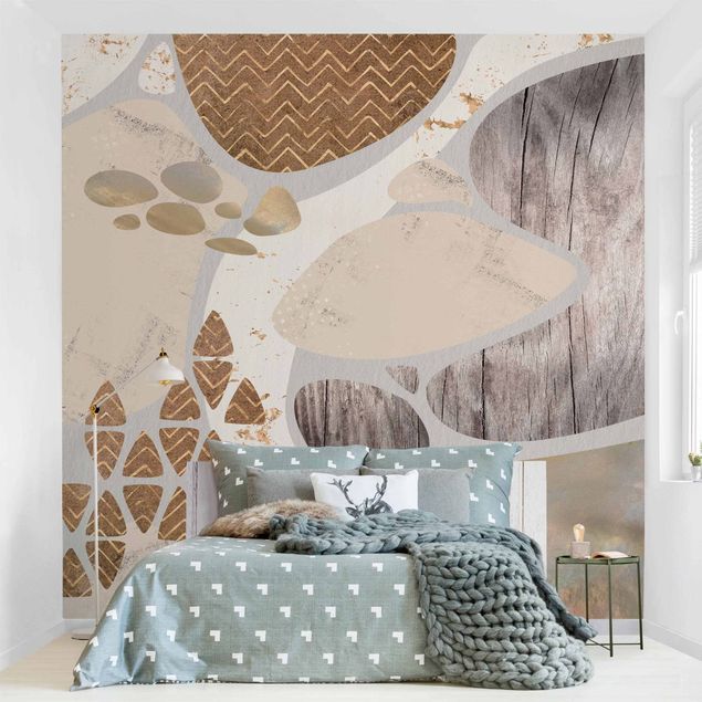 Papel de parede padrões Abstract Quarry Pastel Pattern