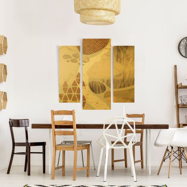 telas decorativas para sala de jantar Abstract Quarry Pastel Pattern