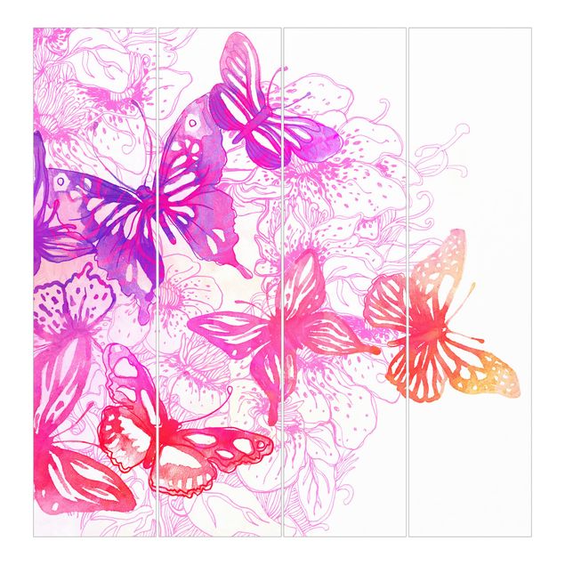 Painéis japoneses Butterfly Dream