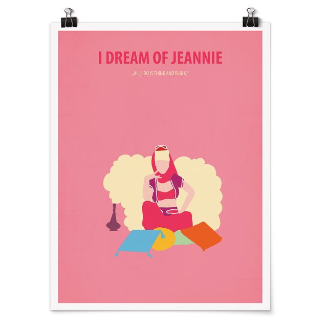 Quadros retratos Film Poster I Dream Of Jeannie
