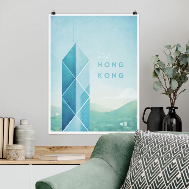 Quadros Ásia Travel Poster - Hong Kong