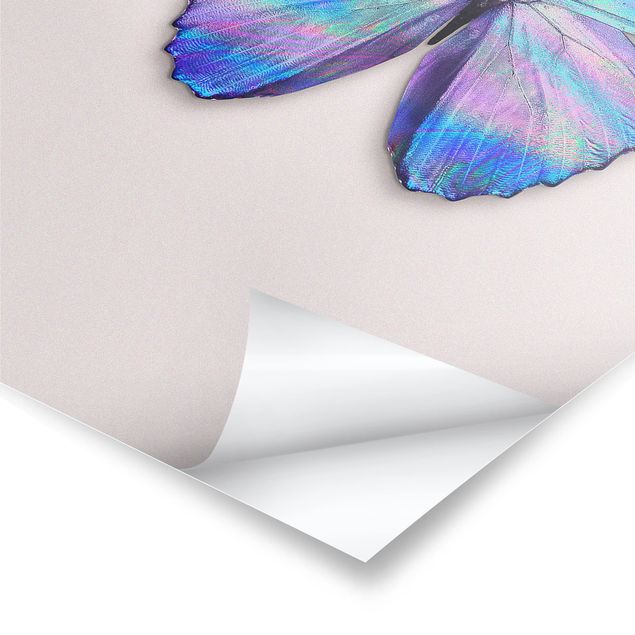 Quadros de Jonas Loose Holographic Butterfly
