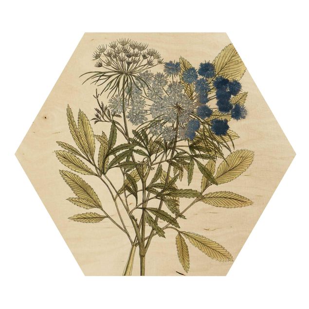 quadro de madeira para parede Wild Herbs Board I