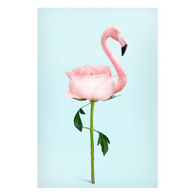 decoraçao cozinha Flamingo With Rose