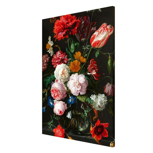 Quadros magnéticos flores Jan Davidsz De Heem - Still Life With Flowers In A Glass Vase