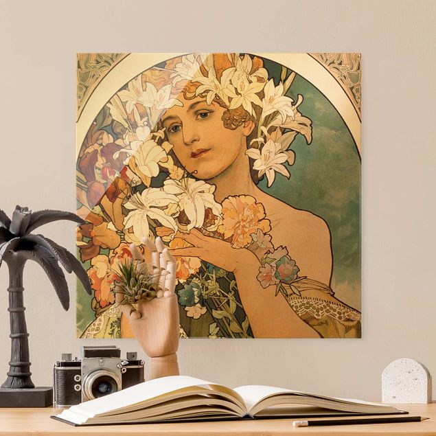 decoraçoes cozinha Alfons Mucha - Flower