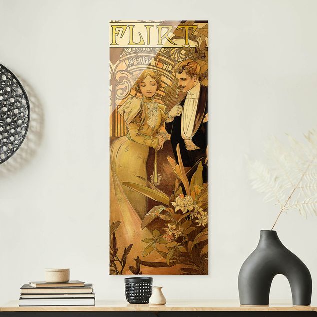 decoraçoes cozinha Alfons Mucha - Advertising Poster For Flirt Biscuits