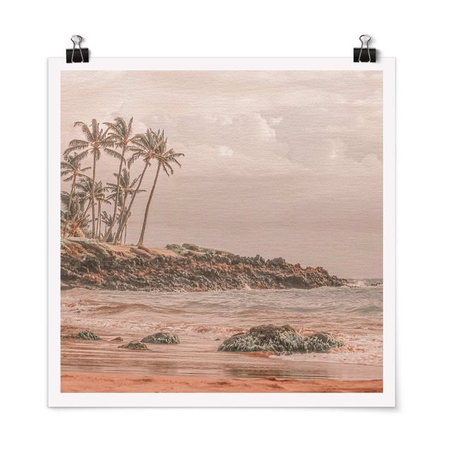 quadro decorativo mar Aloha Hawaii Beach