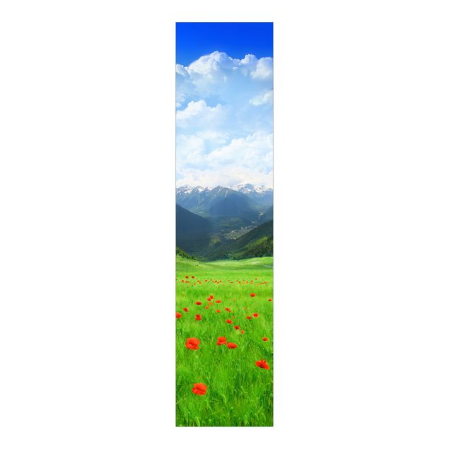 Painéis japoneses flores Alpine Meadow