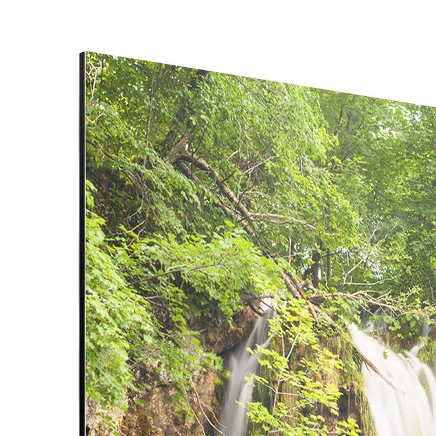 Quadros verdes Waterfall Plitvice Lakes
