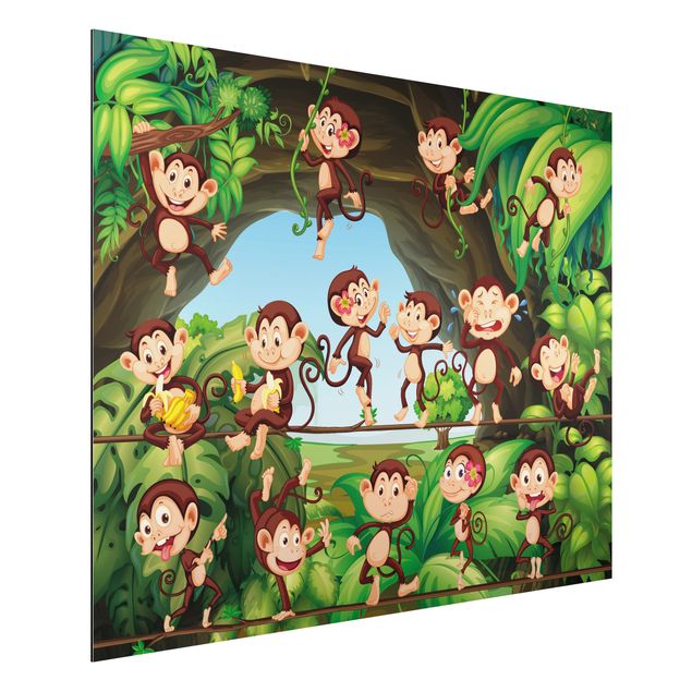 Decoração para quarto infantil Jungle Monkeys