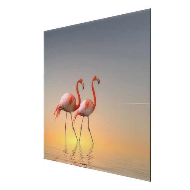 Quadros modernos Flamingo Love