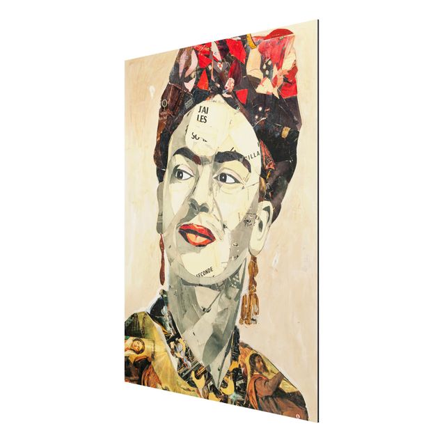 Quadros retratos Frida Kahlo - Collage No.2