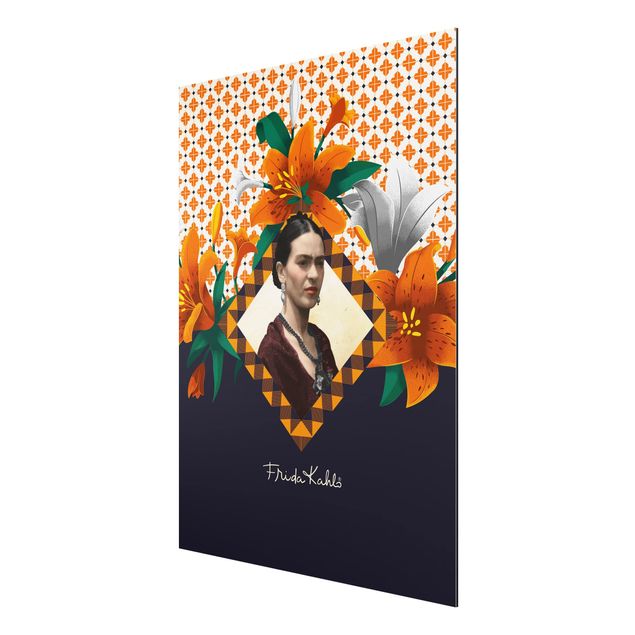 Quadros retratos Frida Kahlo - Lilies