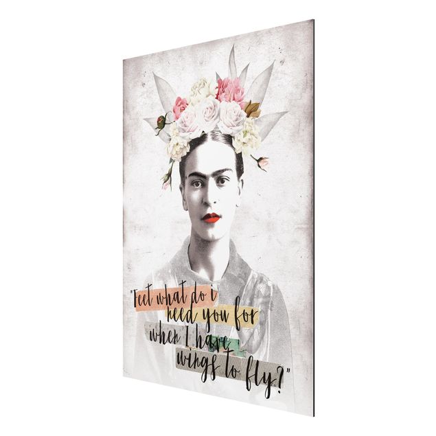 Quadros retratos Frida Kahlo - Quote