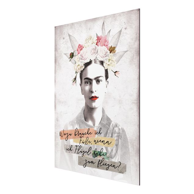 Quadros retratos Frida Kahlo - A quote