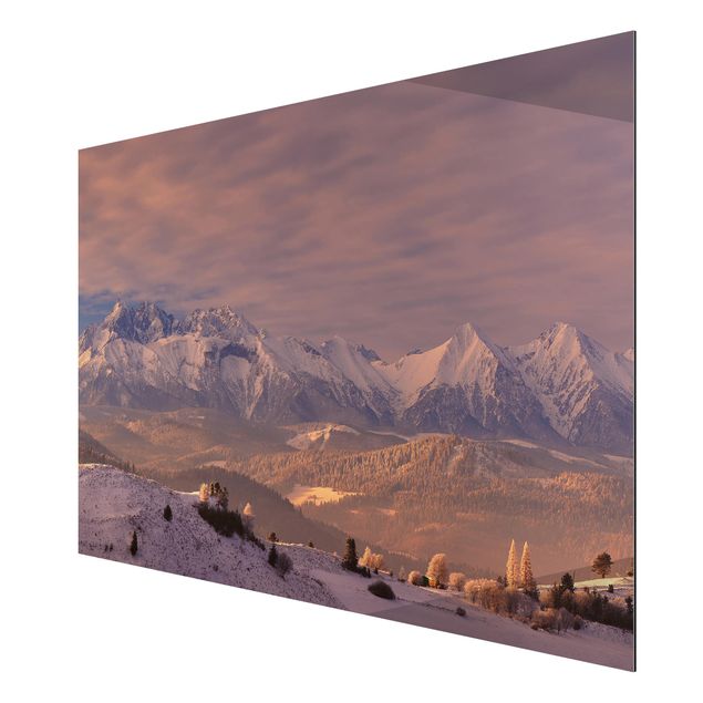 quadro com paisagens High Tatra In The Morning