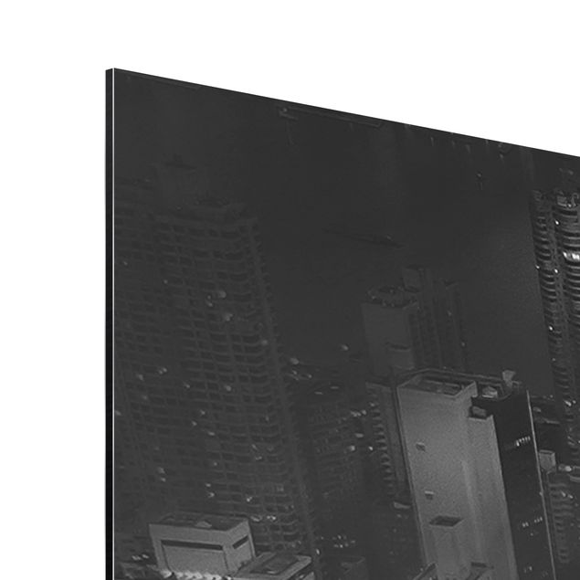 quadros preto e branco para decoração Sunlight Over New York City