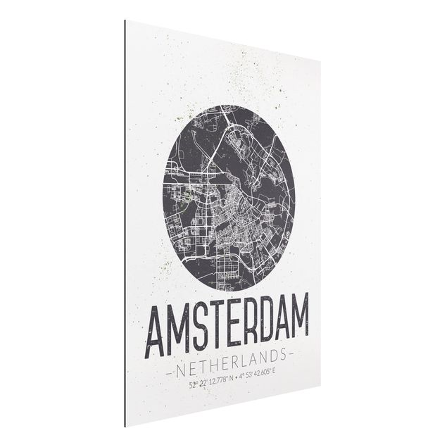 decoraçoes cozinha Amsterdam City Map - Retro