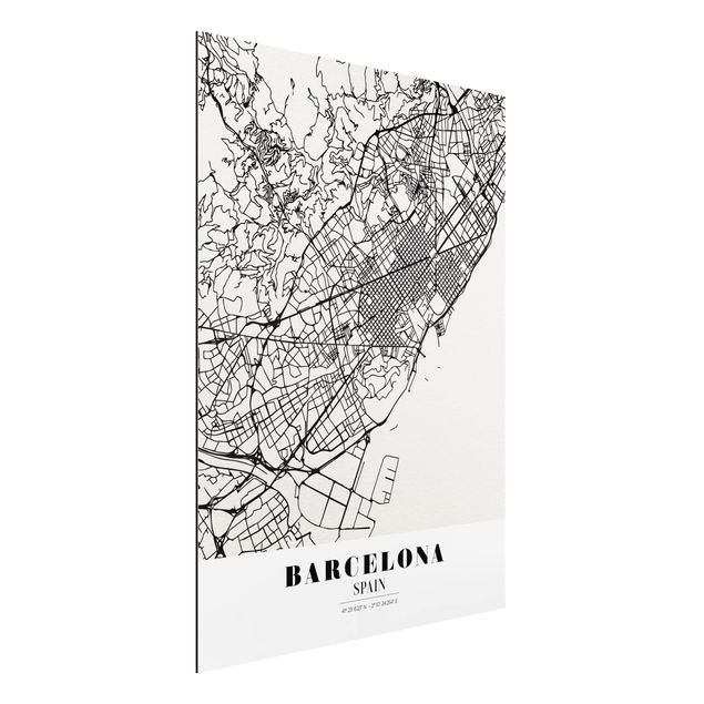 decoraçao cozinha Barcelona City Map - Classic