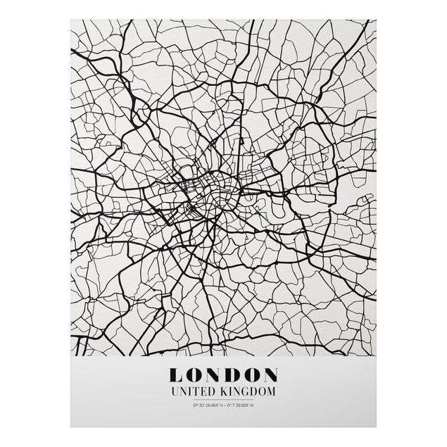 Quadros Londres London City Map - Classic