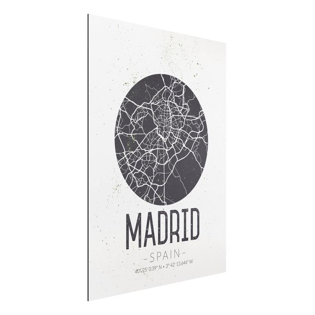 decoraçao cozinha Madrid City Map - Retro