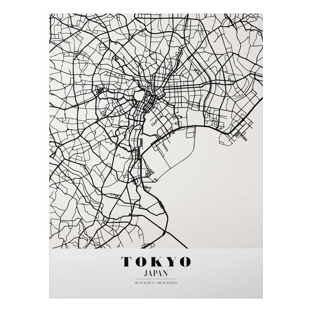 Quadros Tóquio Tokyo City Map - Classic