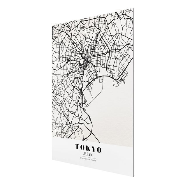 quadro mapa mundo Tokyo City Map - Classic