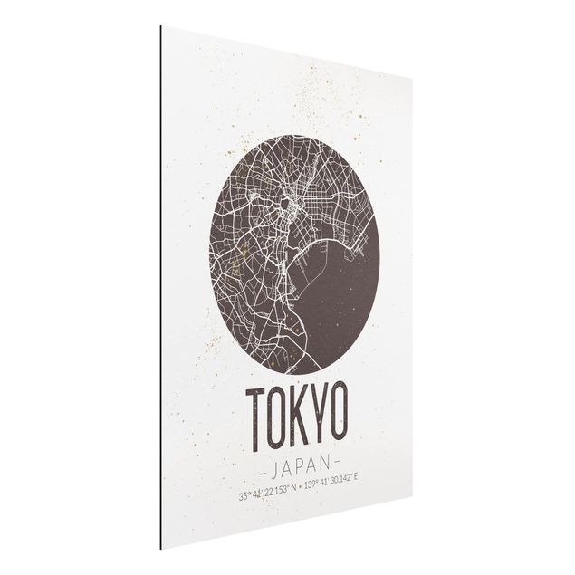 decoraçao cozinha Tokyo City Map - Retro