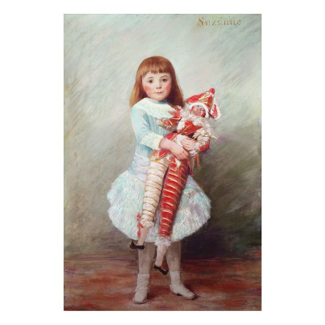 Quadros movimento artístico Impressionismo Auguste Renoir - Suzanne with Harlequin Puppet
