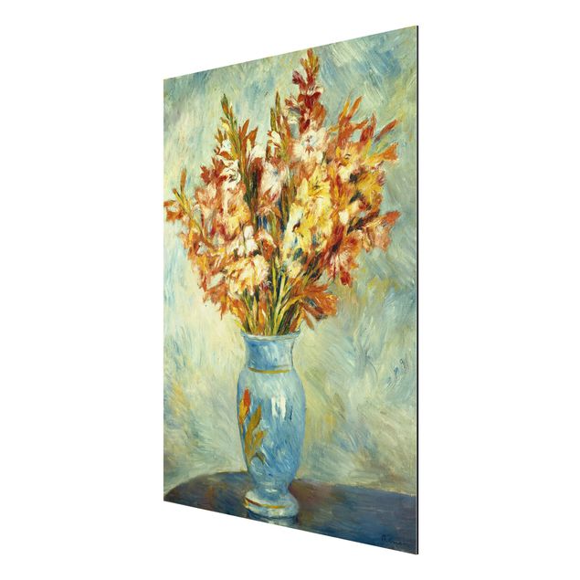 Quadros por movimento artístico Auguste Renoir - Gladiolas in a Blue Vase