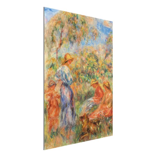 decoraçao para parede de cozinha Auguste Renoir - Three Women and Child in a Landscape