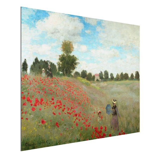 Quadros papoilas Claude Monet - Poppy Field Near Argenteuil
