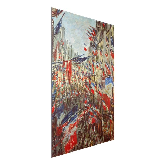 decoraçoes cozinha Claude Monet - The Rue Montorgueil with Flags
