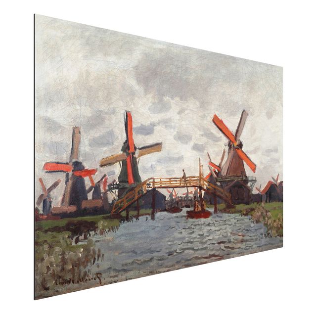 decoraçoes cozinha Claude Monet - Windmills in Westzijderveld near Zaandam