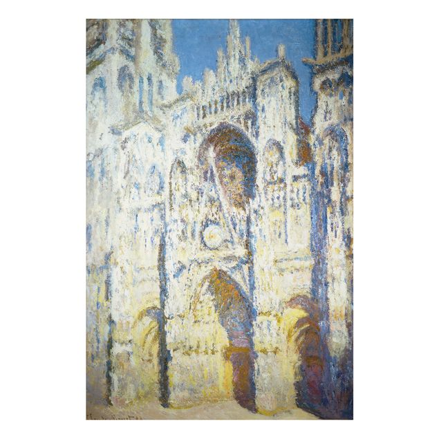 Quadros movimento artístico Impressionismo Claude Monet - Portal of the Cathedral of Rouen