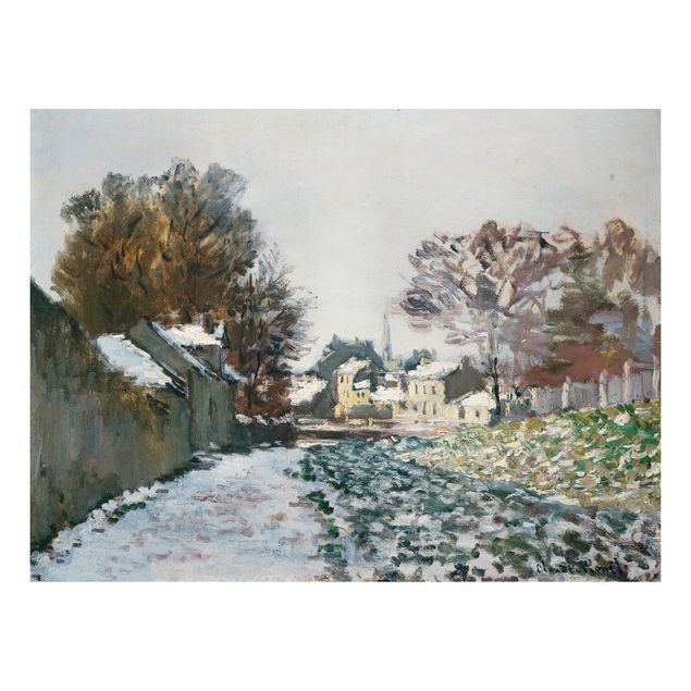 Quadros movimento artístico Impressionismo Claude Monet - Snow At Argenteuil