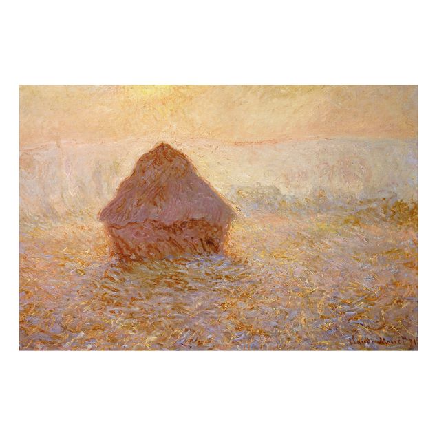 Quadros movimento artístico Impressionismo Claude Monet - Haystack In The Mist