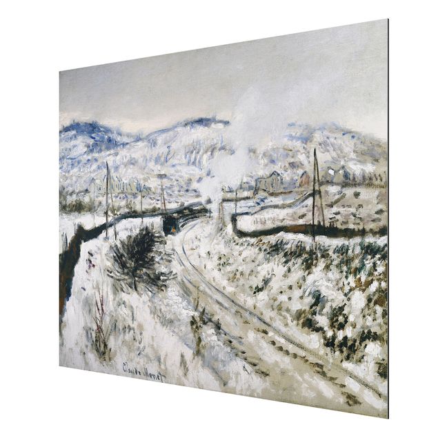 Quadros por movimento artístico Claude Monet - Train In The Snow At Argenteuil