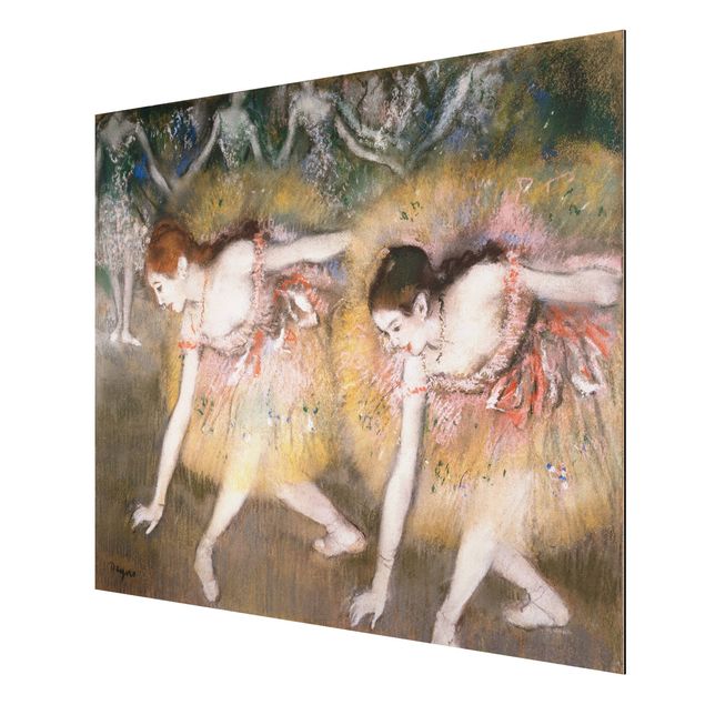 Quadros movimento artístico Impressionismo Edgar Degas - Dancers Bending Down