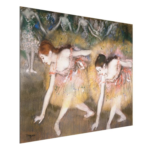 quadro da bailarina Edgar Degas - Dancers Bending Down