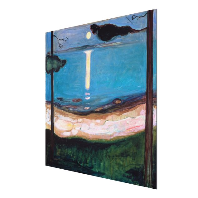 Quadros movimento artístico Pós-impressionismo Edvard Munch - Moon Night
