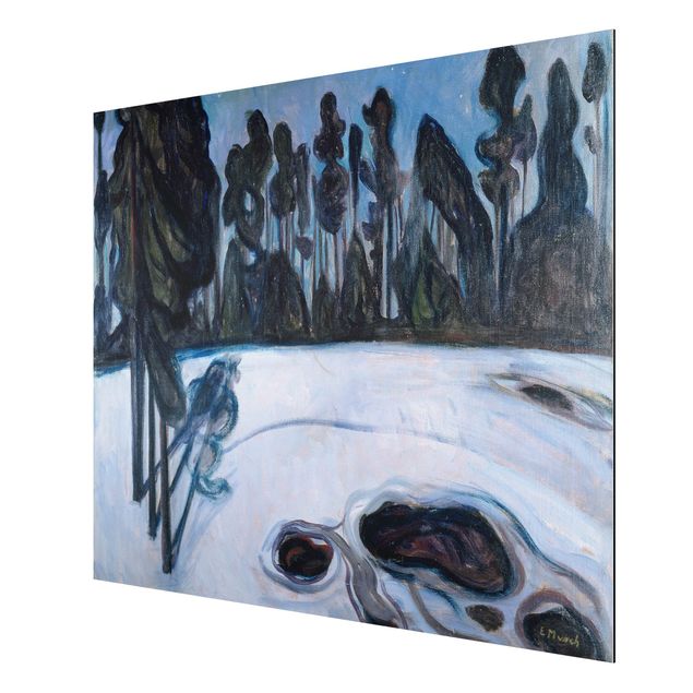 Quadros movimento artístico Pós-impressionismo Edvard Munch - Starry Night